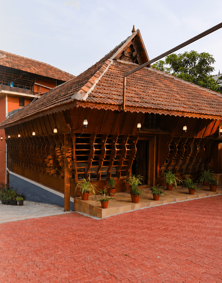 Traditional Kerala house at Dheemahi Ayurveda